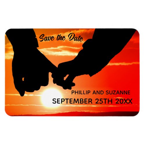 Your Romantic Photo Custom Save the Date Magnet