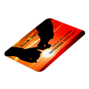 Your Romantic Photo Custom Save the Date Magnet