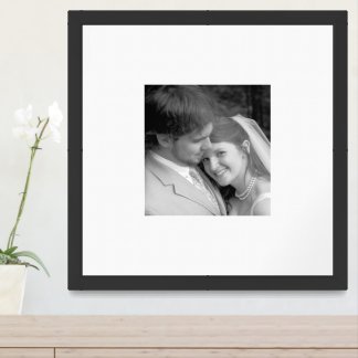 Your Romantic Wedding Photo Here Framed Art