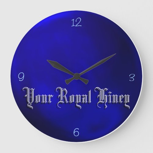 Your Royal Hiney _ Royal Blue Wall Clock