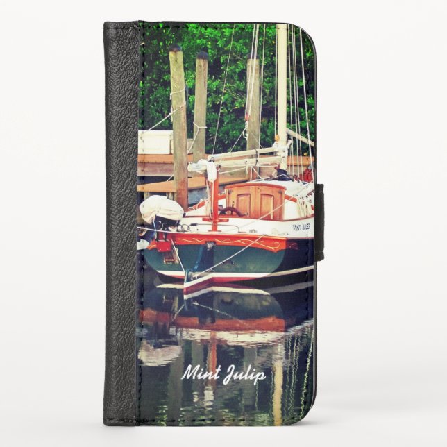 Your Sailboat on Cell Phone Wallet Case (Front)