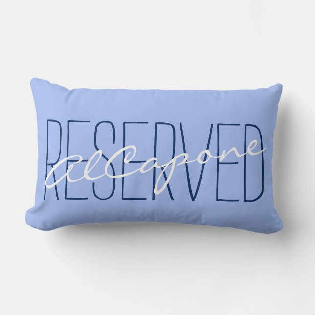 Your Saying & Name: RESERVED AlCapone Lumbar Pillow (Front)