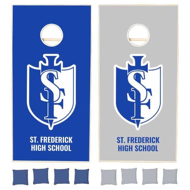 YOUR School Logo Cornhole Set (Set)