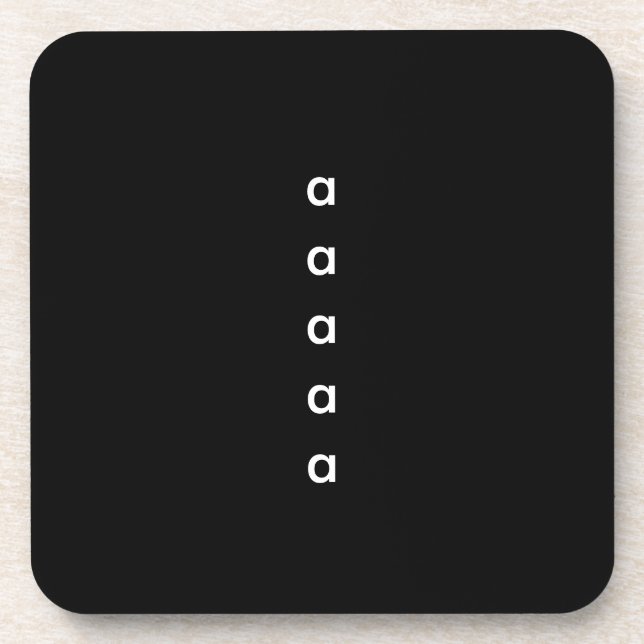 Your Selected Text Drink Coaster (Front)