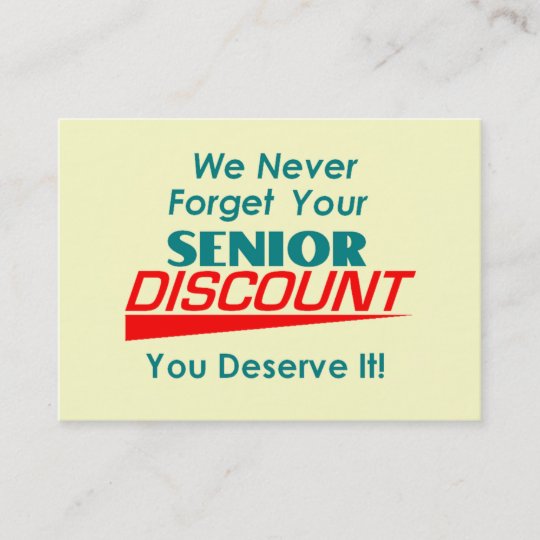 your-senior-discount-business-card-zazzle