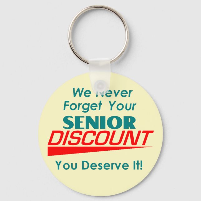 YOUR Senior Discount Keychain (Front)