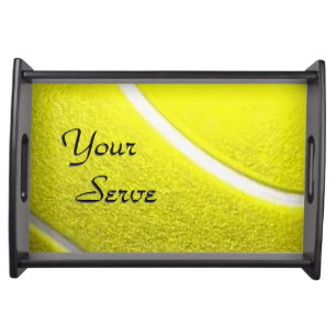Your Serve Tennis Ball Sport Design Serving Tray