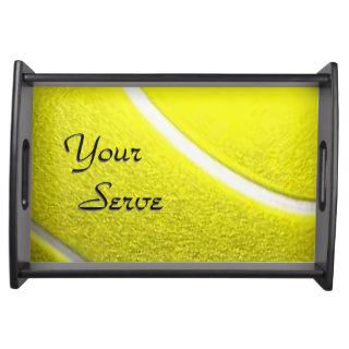 Your Serve Tennis Ball Sport Design Serving Tray
