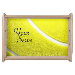 Your Serve Tennis Ball Sport Design Serving Tray