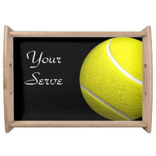 Your Serve Tennis Ball Sport Design Serving Tray