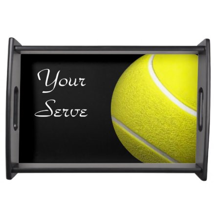 Your Serve Tennis Ball Sport Design Serving Tray