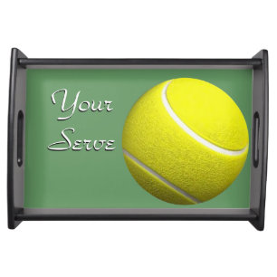Your Serve Tennis Sport Design Serving Tray
