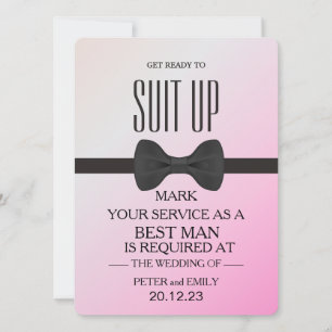 Your Service as a Best Man Invitation