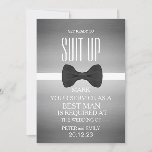 Your Service as a Best Man Invitation