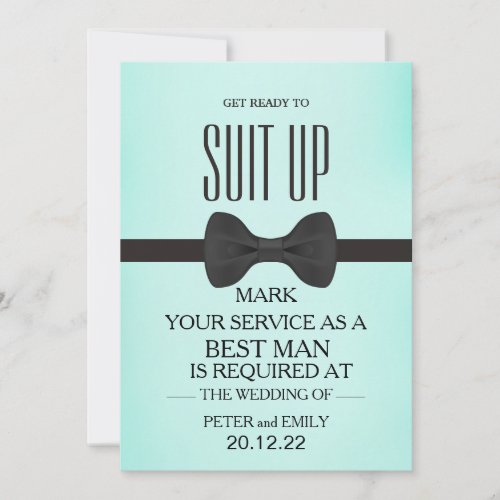 Your Service as a Best Man Invitation