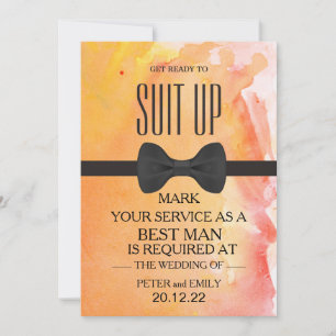 Your Service as a Best Man Invitation