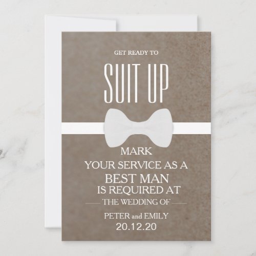 Your Service as a Best Man Invitation