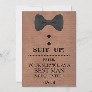 Your Service as a Best man Request Invitation