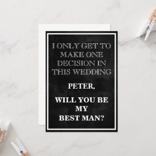 Your Service as a Best Man Request Invitation