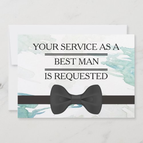Your Service as a Groomsman Best Man Request Invit Invitation