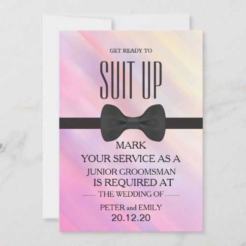 Your Service as a Groomsman Invitation