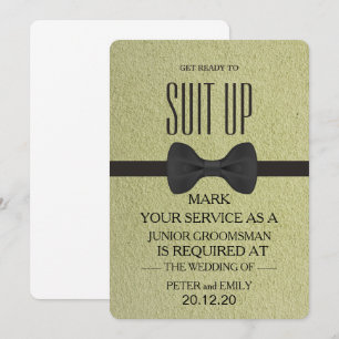 Your Service as a Groomsman Invitation