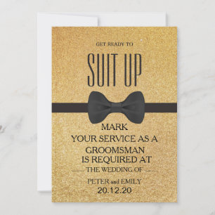 Your Service as a Groomsman Invitation