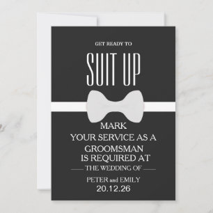 Your Service as a Groomsman Invitation
