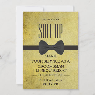 Your Service as a Groomsman Invitation