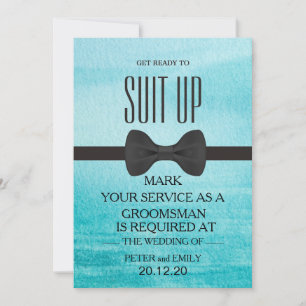 Your Service as a Groomsman Invitation