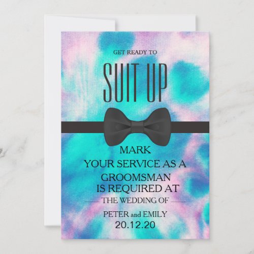 Your Service as a Groomsman Invitation