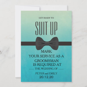 Your Service as a Groomsman Invitation