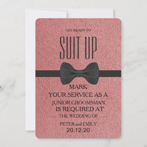 Your Service as a Groomsman Invitation