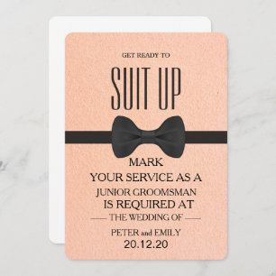 Your Service as a Groomsman Invitation