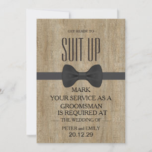 Your Service as a Groomsman Invitation