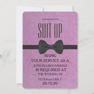 Your Service as a Groomsman Invitation