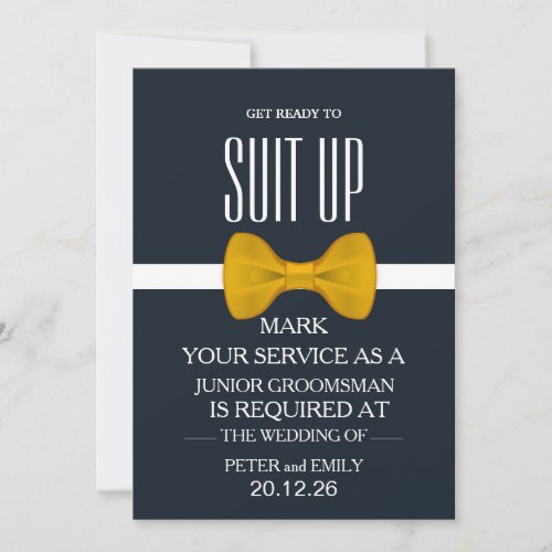 Your Service as a Groomsman Invitation