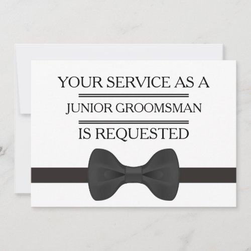 Your Service as a Groomsman Request Invitation