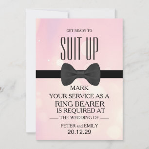 Your Service as a RING BEARER Invitation