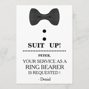 Your Service as a Ring Bearer Request Invitation