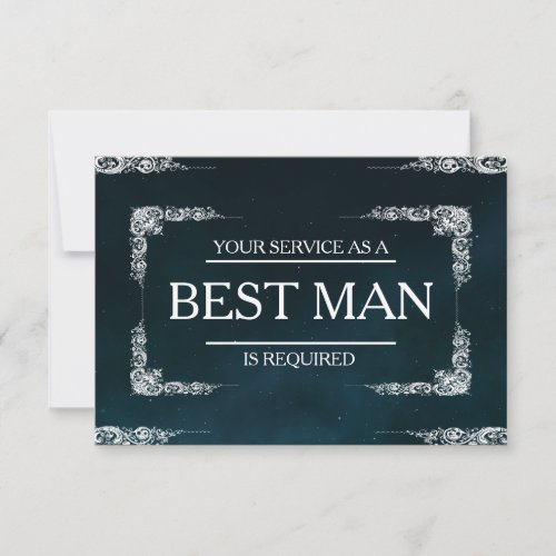 Your Service Is Requested as Best Man Groomsman In Invitation