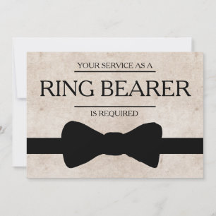 Your Service Is Requested as Best Man Groomsman In Invitation