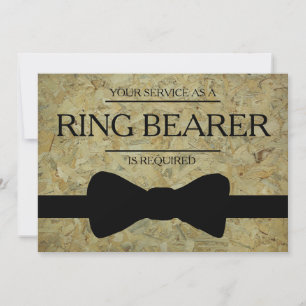 Your Service Is Requested as Best Man Groomsman Invitation