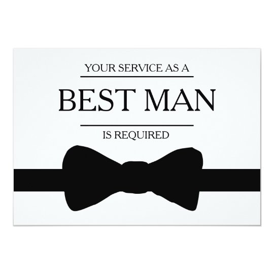 your service is requested as best man groomsman invitation zazzle com