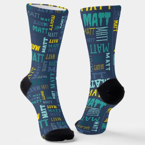 Your Short Name is All Over These Socks