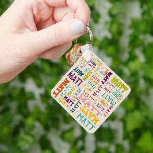 Your Short Name is All Over This Keychain