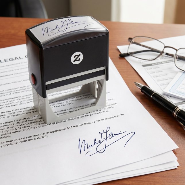 Your Signature | Upload your Handwritten Name Self Self-inking Stamp (Creator Uploaded)