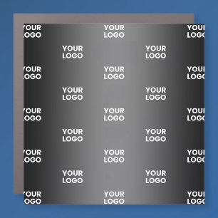 Your Simple Repeating Logo   Black & Grey Gradient Car Magnet