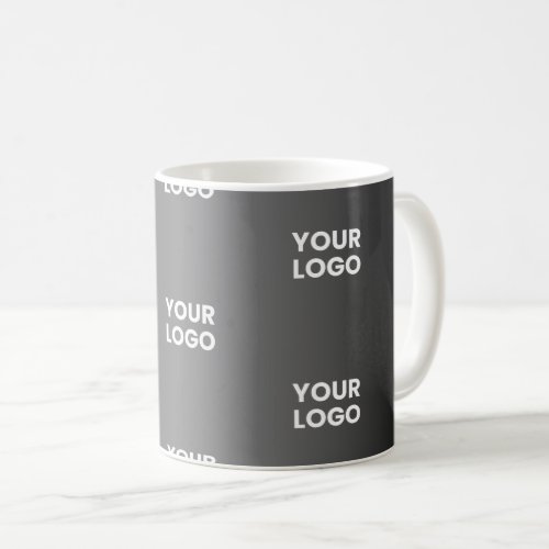 Your Simple Repeating Logo  Black  Grey Gradient Coffee Mug