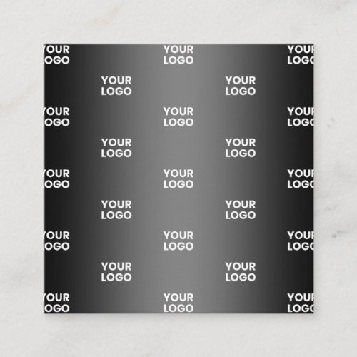 Your Simple Repeating Logo  Black  Grey Gradient Enclosure Card